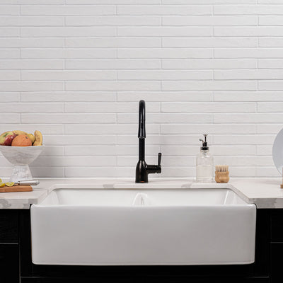 BRICKSTONE WHITE 2X18 MATTE Floor or Wall Tile - Shop at Home Craft Studio - 11
