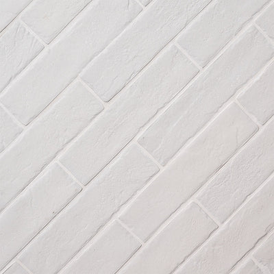 BRICKSTONE WHITE BRICK 2X10 Floor or Wall Tile - Shop at Home Craft Studio - 3