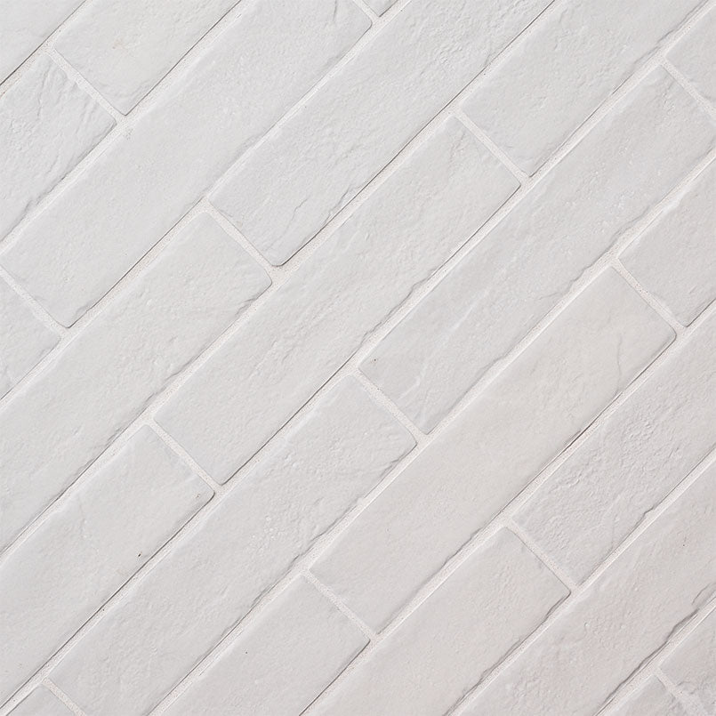 BRICKSTONE WHITE BRICK 2X10 Floor or Wall Tile - Shop at Home Craft Studio - 3