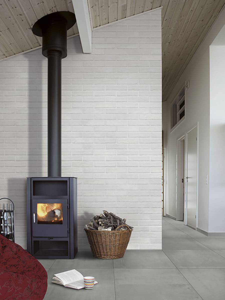 BRICKSTONE WHITE BRICK 2X10 Floor or Wall Tile - Shop at Home Craft Studio - 21