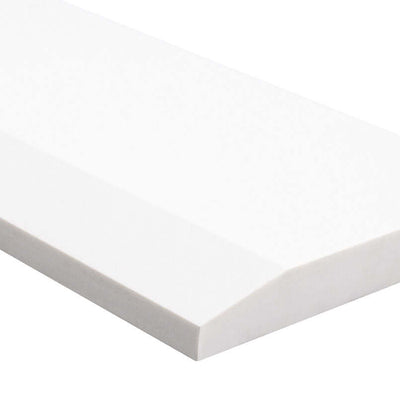 BRIGHT WHITE 5X30X0.62 HOLLYWOOD POL-ENG Bullnose, Finishing Pieces - Shop at Home Craft Studio - 1