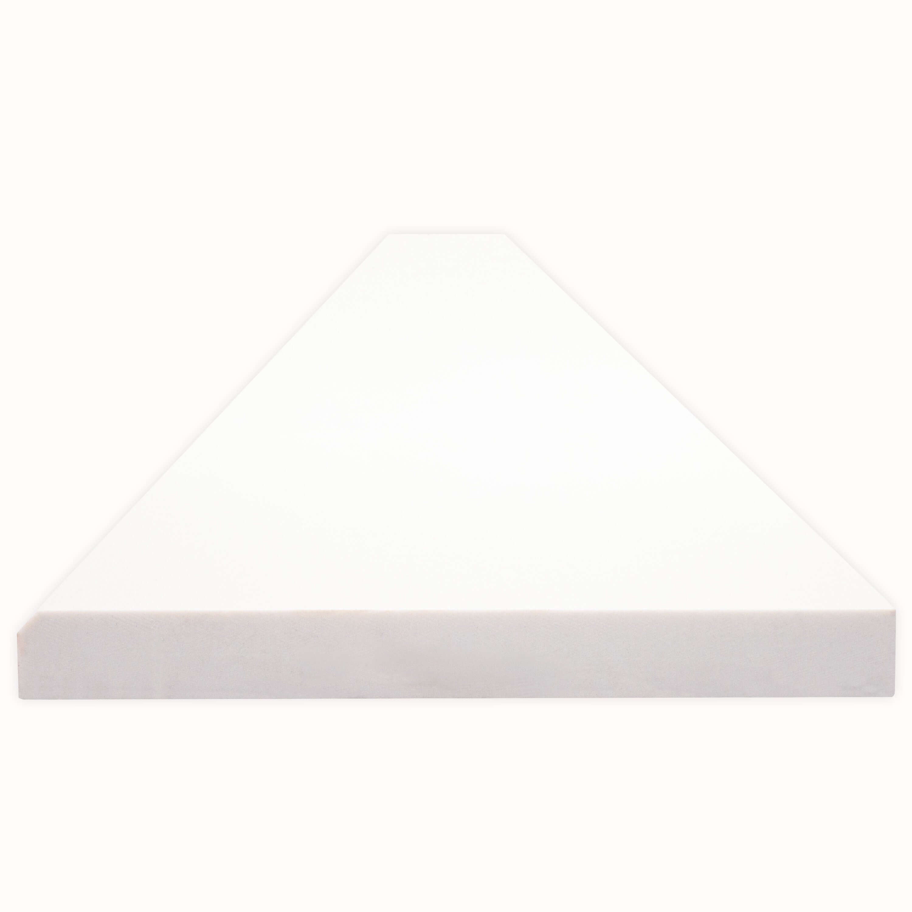 BRIGHT WHITE 6X37X0.62 SINGL BVL POL-ENG Trims & Pencils, Finishing Pieces - Shop at Home Craft Studio - 3