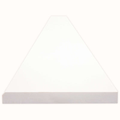 BRIGHT WHITE 6X73X0.62 SINGL BVL POL-ENG Trims & Pencils, Finishing Pieces - Shop at Home Craft Studio - 3