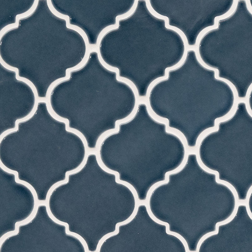 Bay Blue Arabesque Wall Tiles - Shop at Home Craft Studio - 1