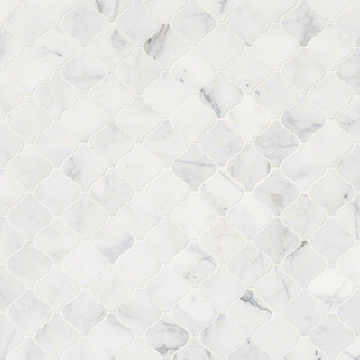 CALACATTA CRESSA ARABESQUE MOSAIC Mosaic, Floor or Wall Tile - Shop at Home Craft Studio - 2