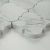 CALACATTA CRESSA ARABESQUE MOSAIC Mosaic, Floor or Wall Tile - Shop at Home Craft Studio - 3