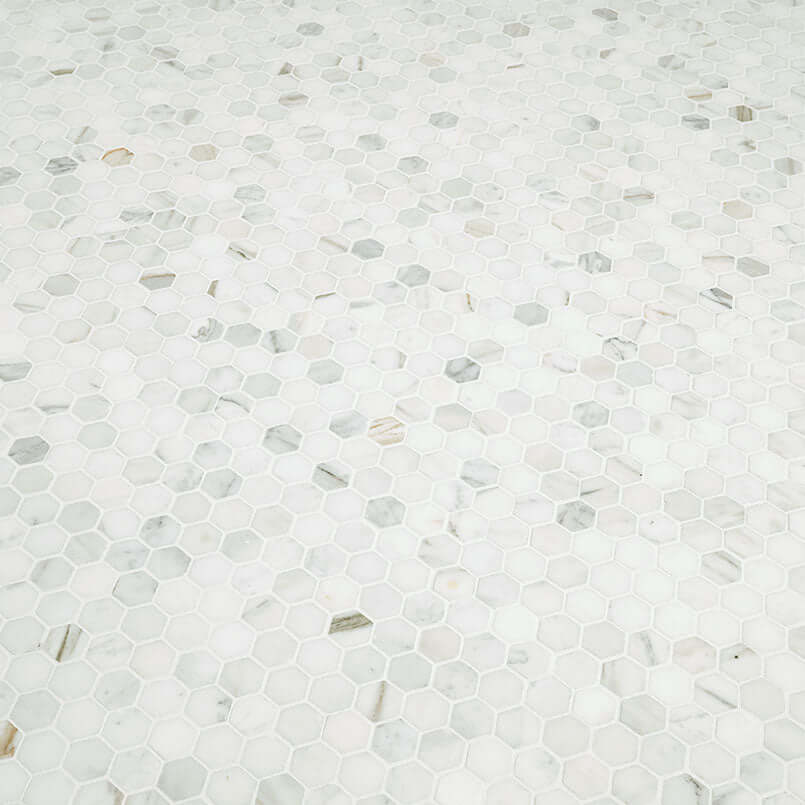 CALACATTA GOLD 1" HEXAGON MOSAIC Mosaic - Shop at Home Craft Studio - 2