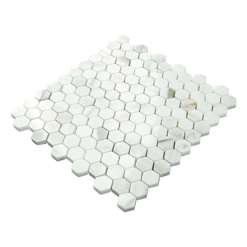 CALACATTA GOLD 1" HEXAGON MOSAIC Mosaic - Shop at Home Craft Studio - 5