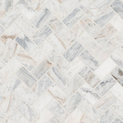CAPRI BLUE 1X2 HERRINGBONE HONED Floor or Wall Tile, Mosaic - Shop at Home Craft Studio - 1