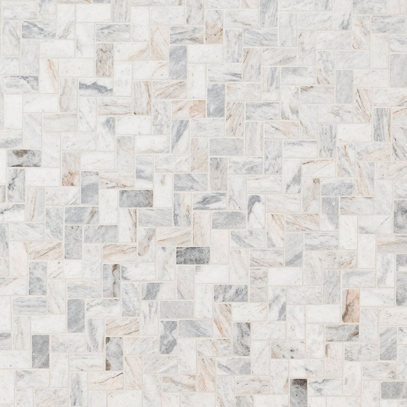 CAPRI BLUE 1X2 HERRINGBONE HONED Floor or Wall Tile, Mosaic - Shop at Home Craft Studio - 2