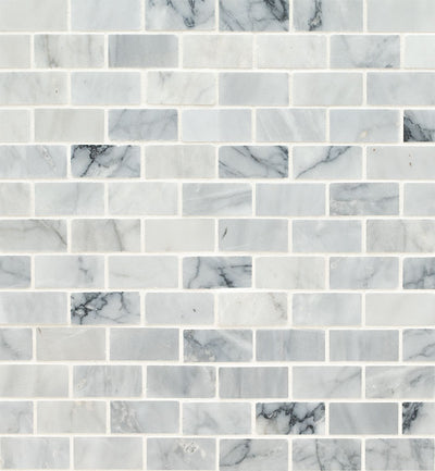 CARRARA CLASSIQUE BRICK 1X2 HONED Backsplash & Wall Tile - Shop at Home Craft Studio - 1