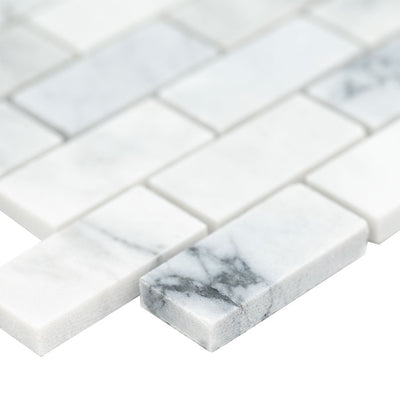 CARRARA CLASSIQUE BRICK 1X2 HONED Backsplash & Wall Tile - Shop at Home Craft Studio - 3