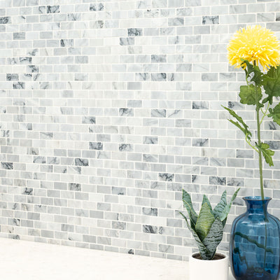 CARRARA CLASSIQUE BRICK 1X2 HONED Backsplash & Wall Tile - Shop at Home Craft Studio - 8