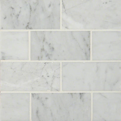 CARRARA WHITE 3X6 Floor or Wall Tile - Shop at Home Craft Studio - 1