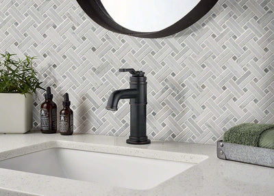 CARRARA WHITE BASKETWEAVE MOSAIC Mosaic - Shop at Home Craft Studio - 4