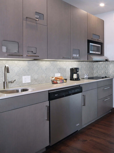CARRARA WHITE ELLIPSIS POLISHED Floor or Wall Tile, Mosaic - Shop at Home Craft Studio - 5