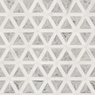 CARRARA WHITE FACETED POLISHED Floor or Wall Tile - Shop at Home Craft Studio - 2