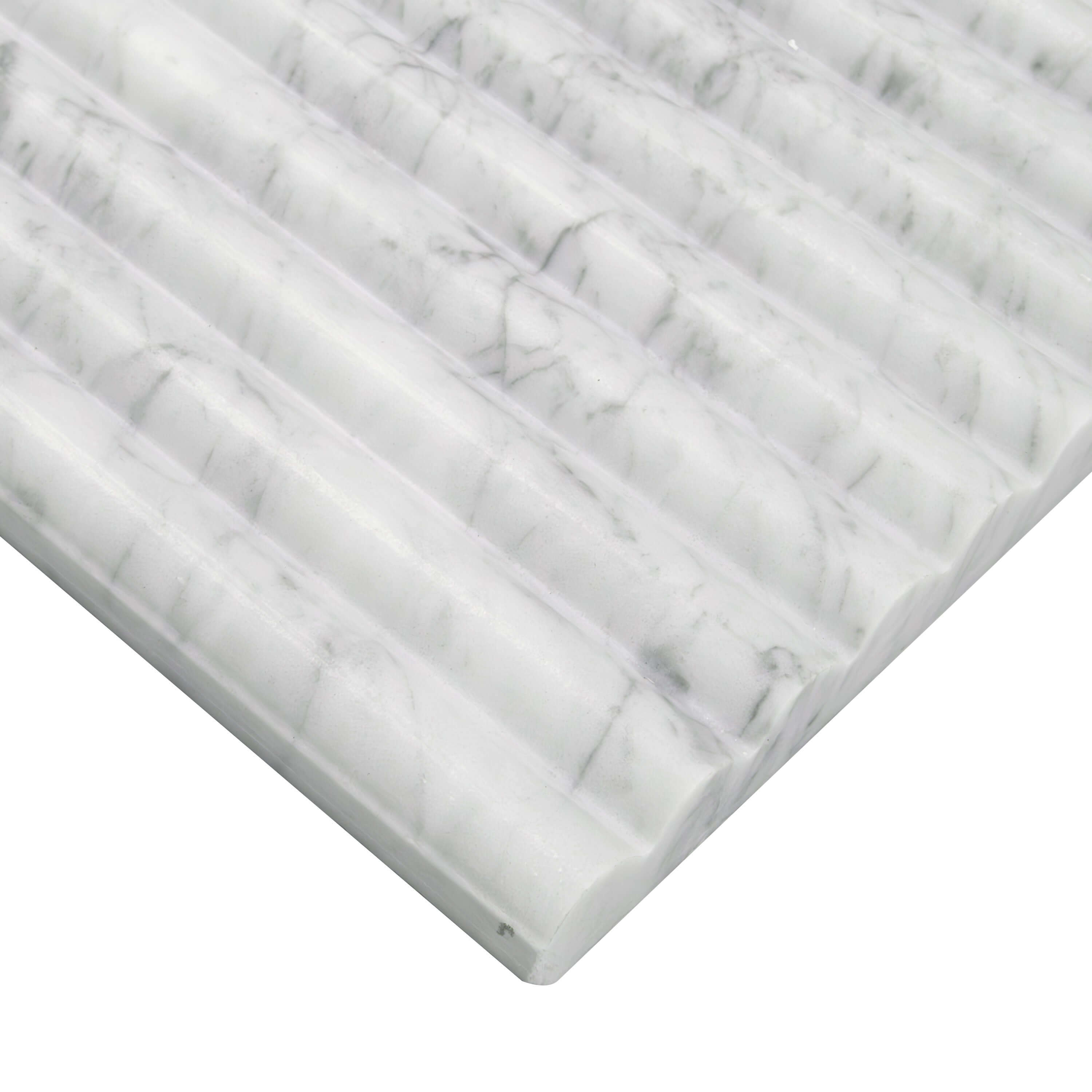 CARRARA WHITE MILANO RIBBO 12X24 HONED Wall Tile - Shop at Home Craft Studio - 4