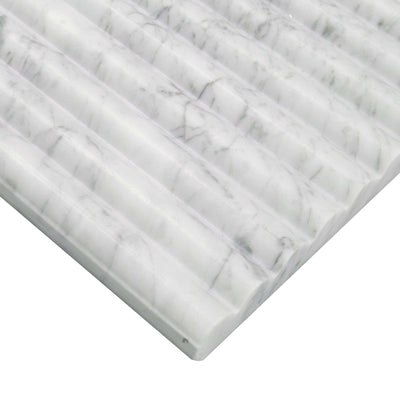 CARRARA WHITE MILANO RIBBO 12X24 HONED Wall Tile - Shop at Home Craft Studio - 4