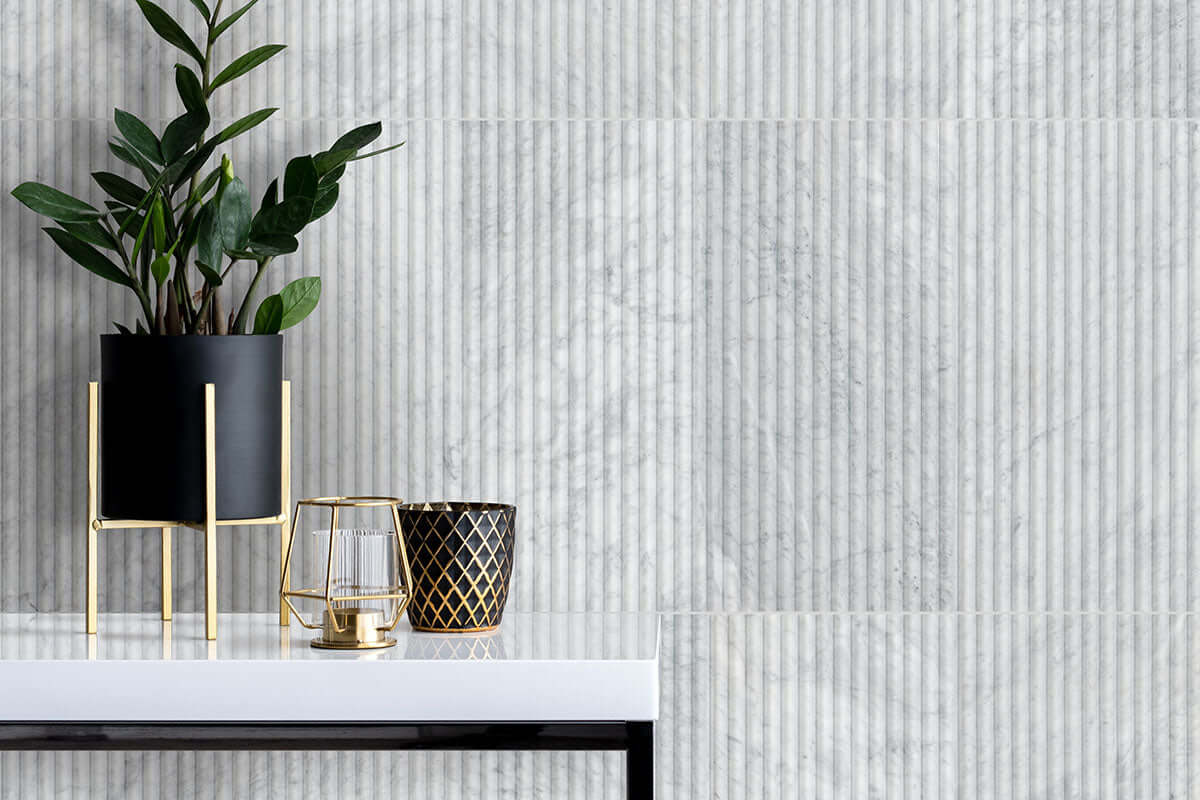 CARRARA WHITE MILANO RIBBO 12X24 HONED Wall Tile - Shop at Home Craft Studio - 6