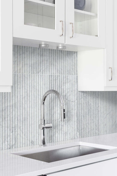 CARRARA WHITE MILANO RIBBO 12X24 HONED Wall Tile - Shop at Home Craft Studio - 10