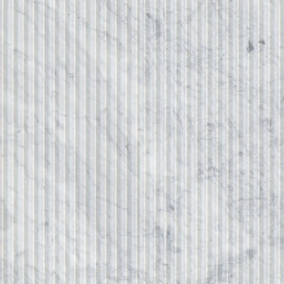 CARRARA WHITE VALENTINO FLUTO 12X24 HON Floor or Wall Tile - Shop at Home Craft Studio - 2