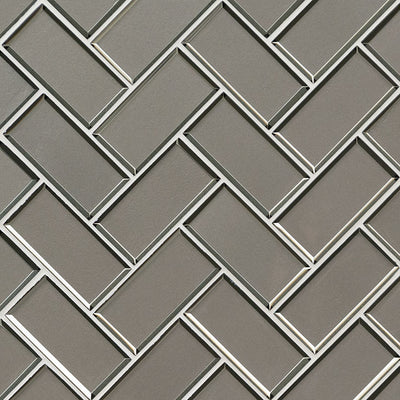 CHAMPAGNE BEVEL HERRINGBONE Wall Tile - Shop at Home Craft Studio - 1