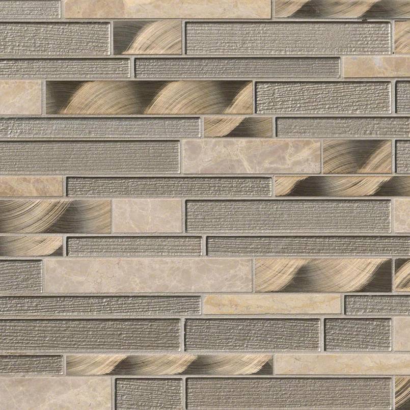 CHAMPAGNE TOAST INTERLOCKING Mosaic, Wall Tile, Floor or Wall Tile - Shop at Home Craft Studio - 1