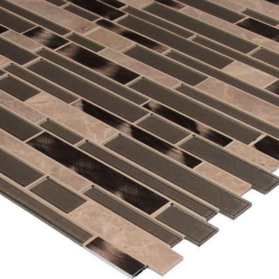 CHAMPAGNE TOAST INTERLOCKING Mosaic, Wall Tile, Floor or Wall Tile - Shop at Home Craft Studio - 3