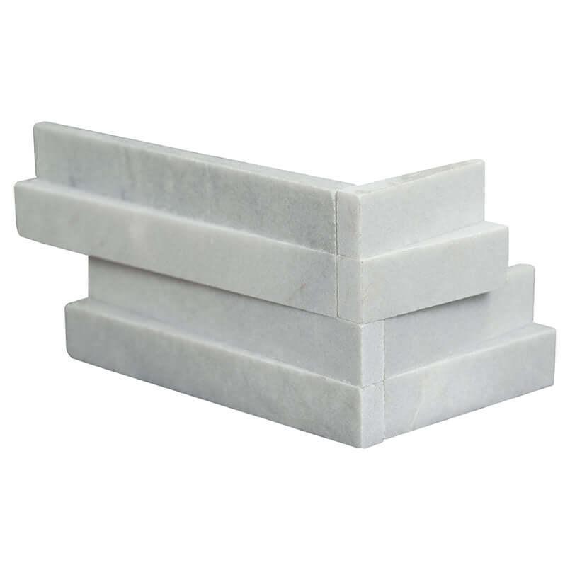 COSMIC GRAY SPLIT FACE CORNER Stacked Stone Panels - Shop at Home Craft Studio - 1