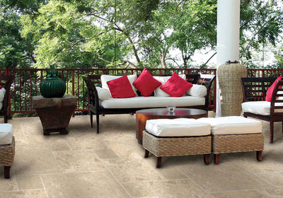 CREMA CAPPUCCINO VERSAILLES PATTERN Floor or Wall Tile, Mosaic - Shop at Home Craft Studio - 7