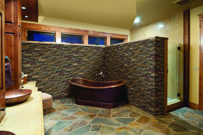 California Gold Ledger Corner Stacked Stone Panels - Shop at Home Craft Studio - 3