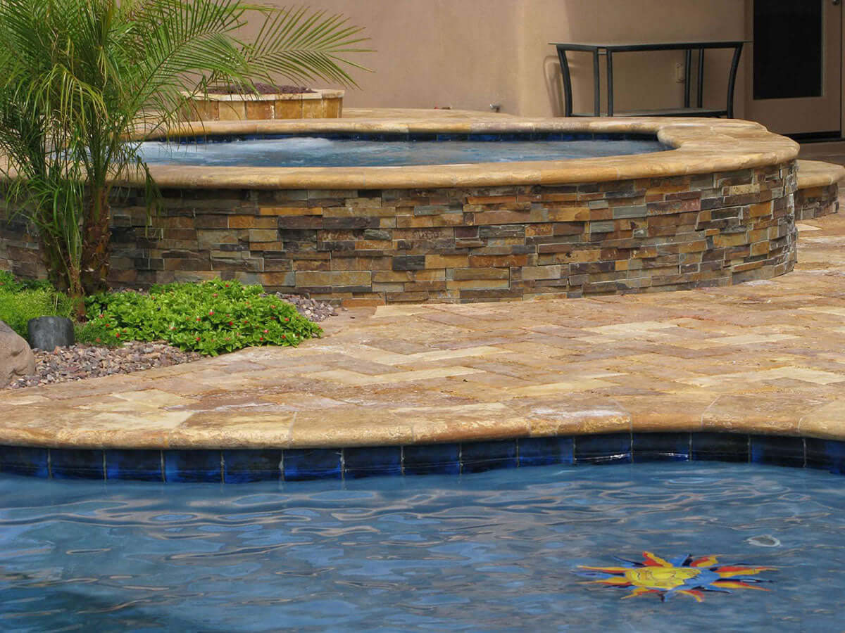 California Gold Ledger Corner Stacked Stone Panels - Shop at Home Craft Studio - 11