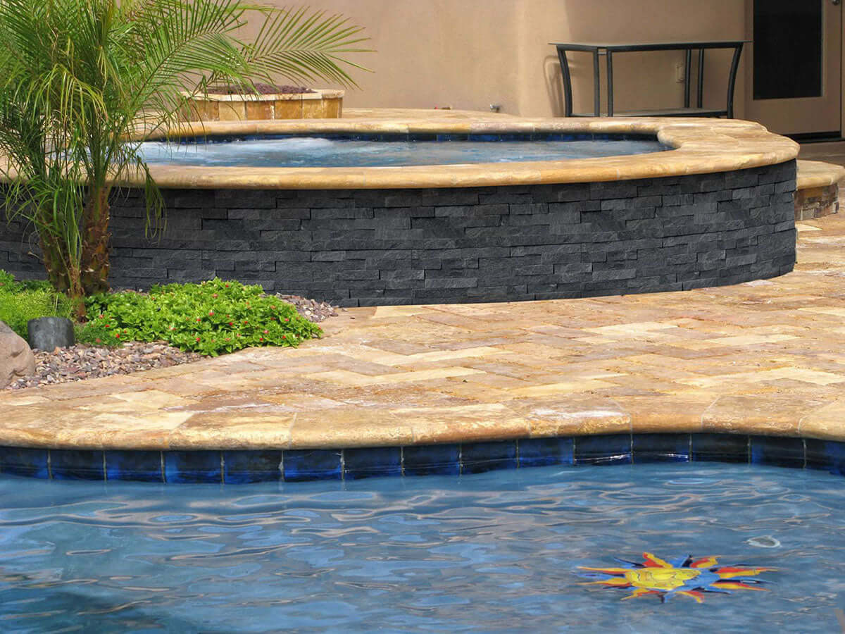 Coal Canyon Ledger Corner Stacked Stone Panels - Shop at Home Craft Studio - 6