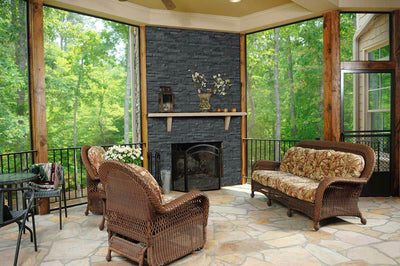 Coal Canyon Ledger Corner Stacked Stone Panels - Shop at Home Craft Studio - 10