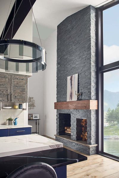 Coal Canyon Ledger Corner Stacked Stone Panels - Shop at Home Craft Studio - 12