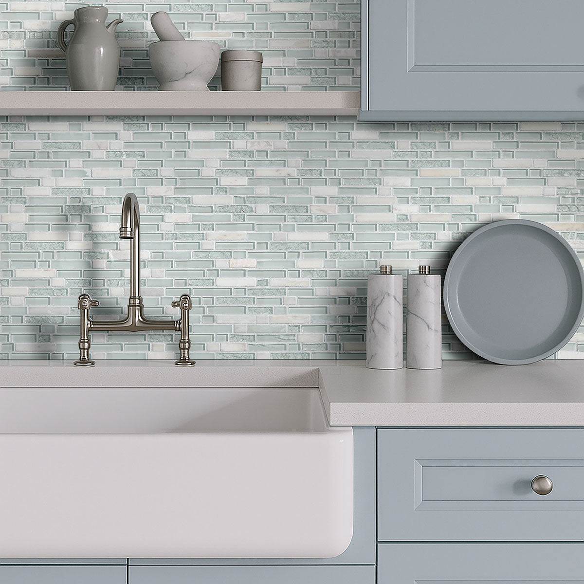 DELANO BLANCO Backsplash & Wall Tile - Shop at Home Craft Studio - 4