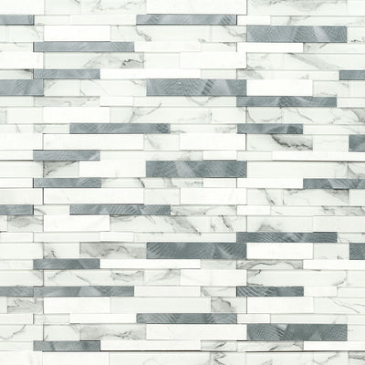 DENALI FROST INTERLOCKING PEEL AND STICK Stik Wall Tile - Shop at Home Craft Studio - 2