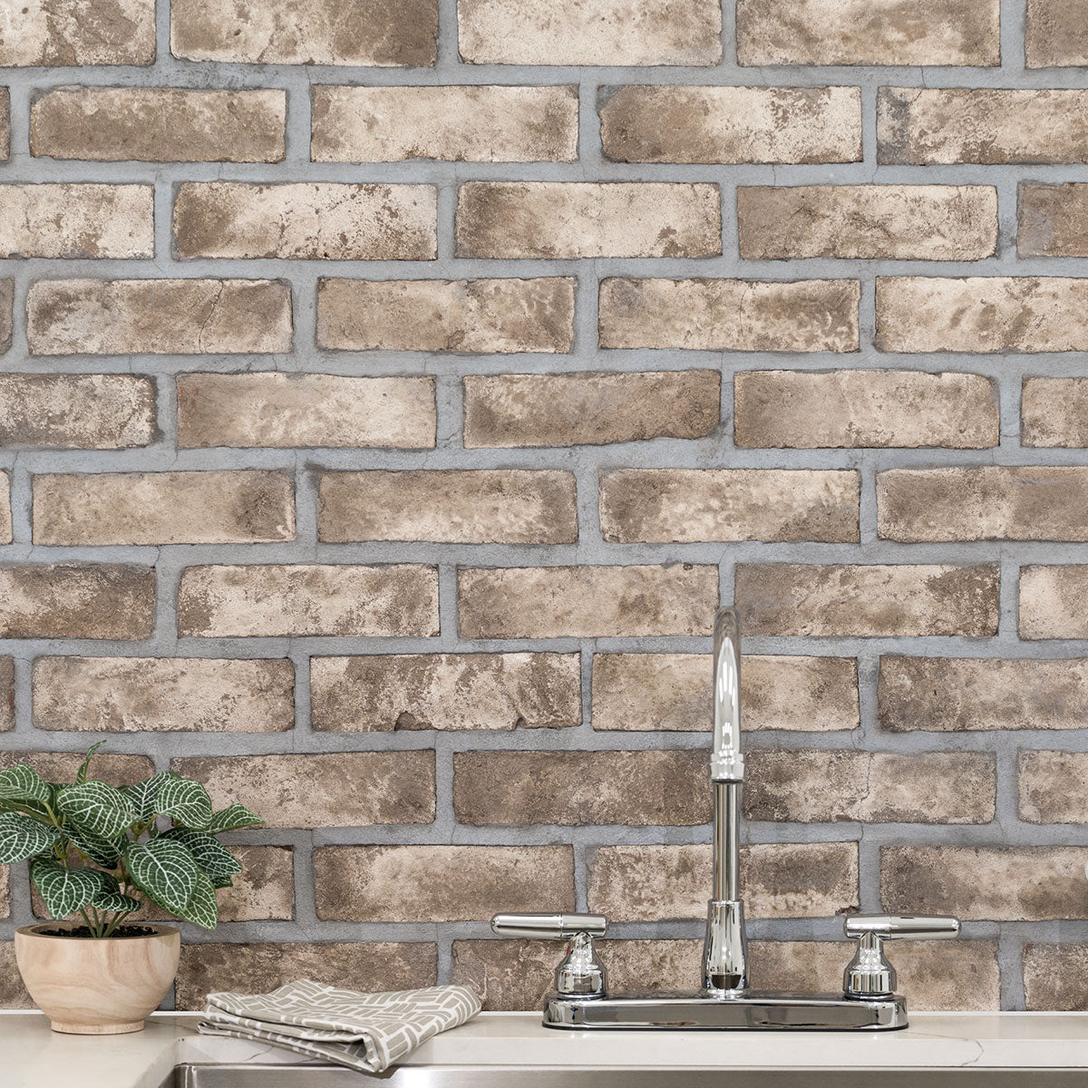 DOVERTON GRAY CLY LOOSE BRICK Wall Tile - Shop at Home Craft Studio - 14