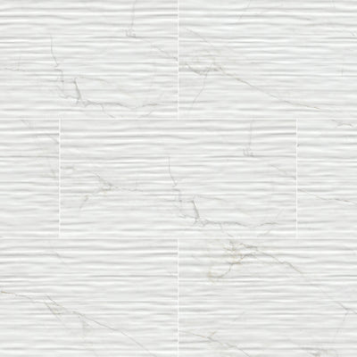 DYMO CALACATTA CHEX WHITE 12X24 Ceramic Tile - Shop at Home Craft Studio - 1