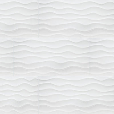 DYMO WAVY WHITE 12X24 Wall Tile - Shop at Home Craft Studio - 1