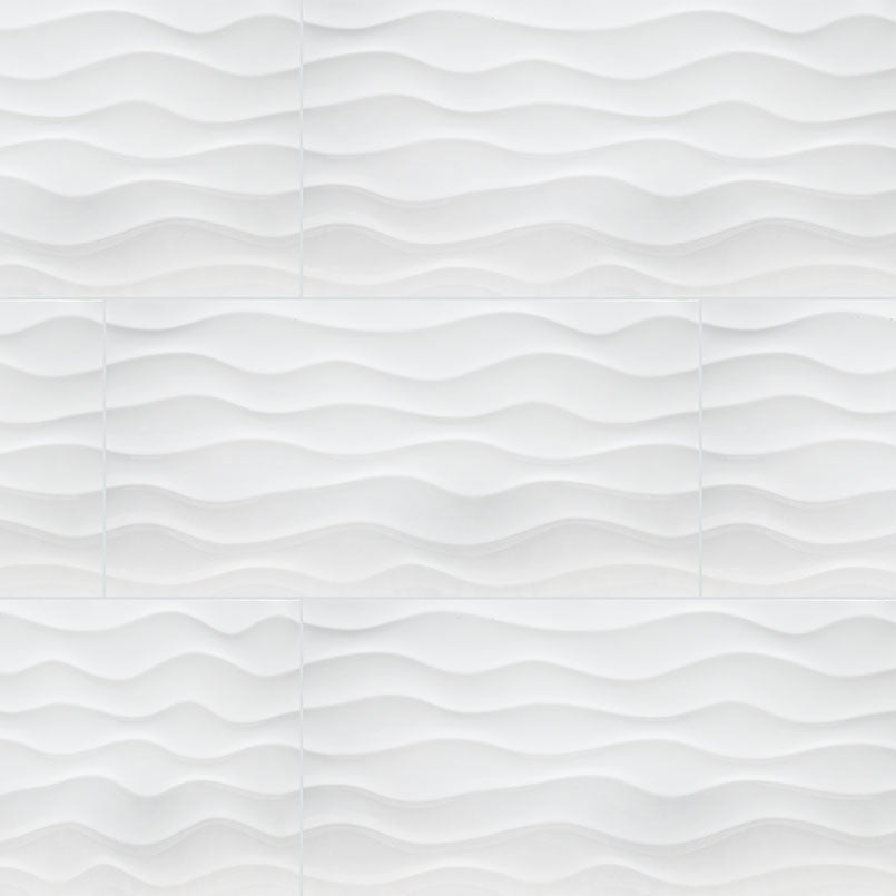 DYMO WAVY WHITE 12X24 Wall Tile - Shop at Home Craft Studio - 1