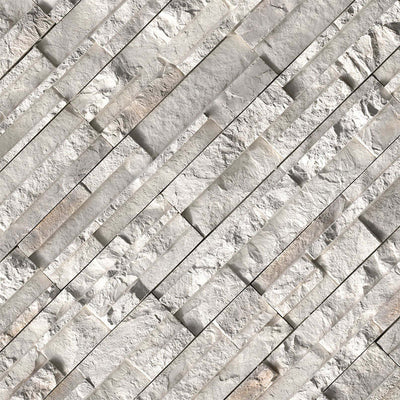 Danbury White Corner Stacked Stone - Shop at Home Craft Studio - 3