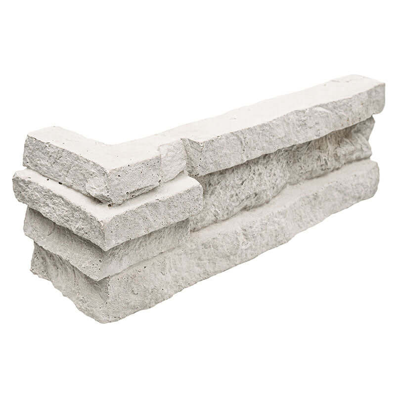Danbury White Corner Stacked Stone - Shop at Home Craft Studio - 1