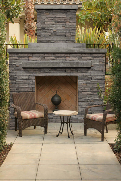 Denali Grey Corner Stacked Stone - Shop at Home Craft Studio - 4