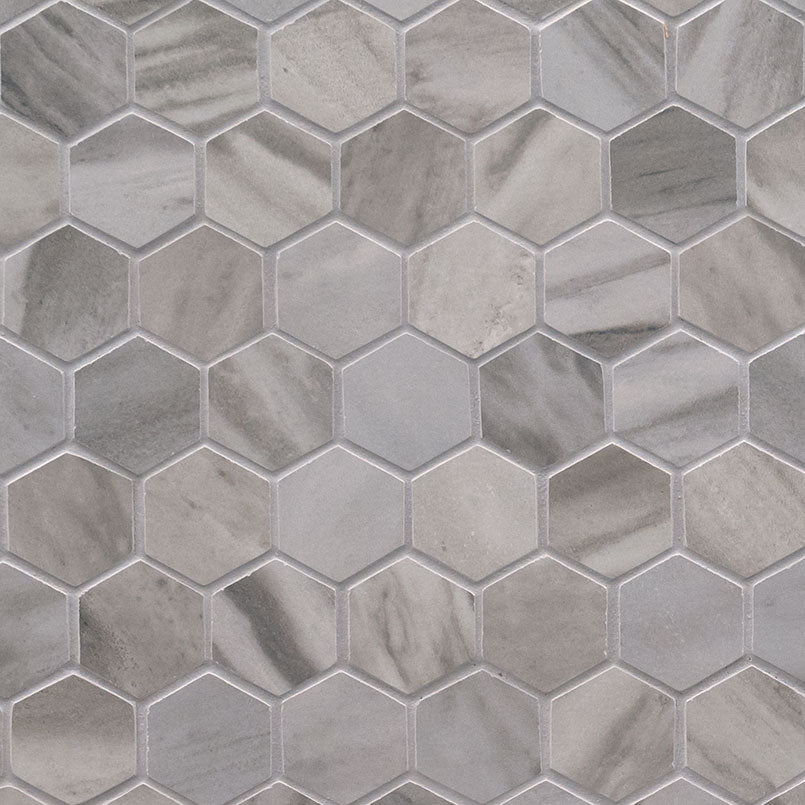 EDEN BARDIGLIO 2XX2 HEXAGON MATTE Floor or Wall Tile - Shop at Home Craft Studio - 1