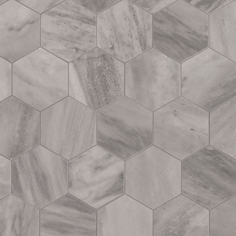 EDEN BARDIGLIO 3X3 HEXAGON MATTE Floor or Wall Tile - Shop at Home Craft Studio - 1