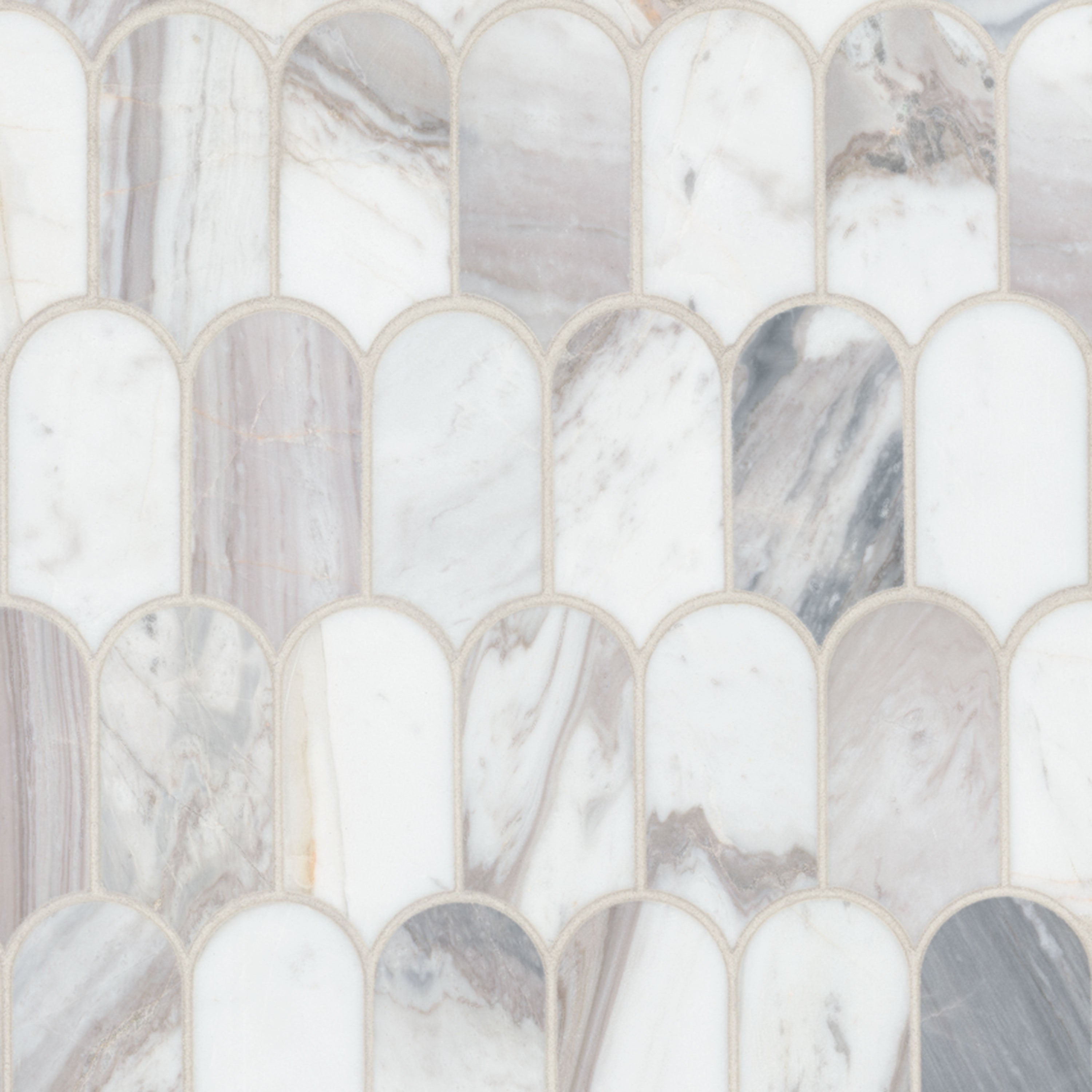 EDESSA SCALLOP POLISHED Floor or Wall Tile, Mosaic - Shop at Home Craft Studio - 1