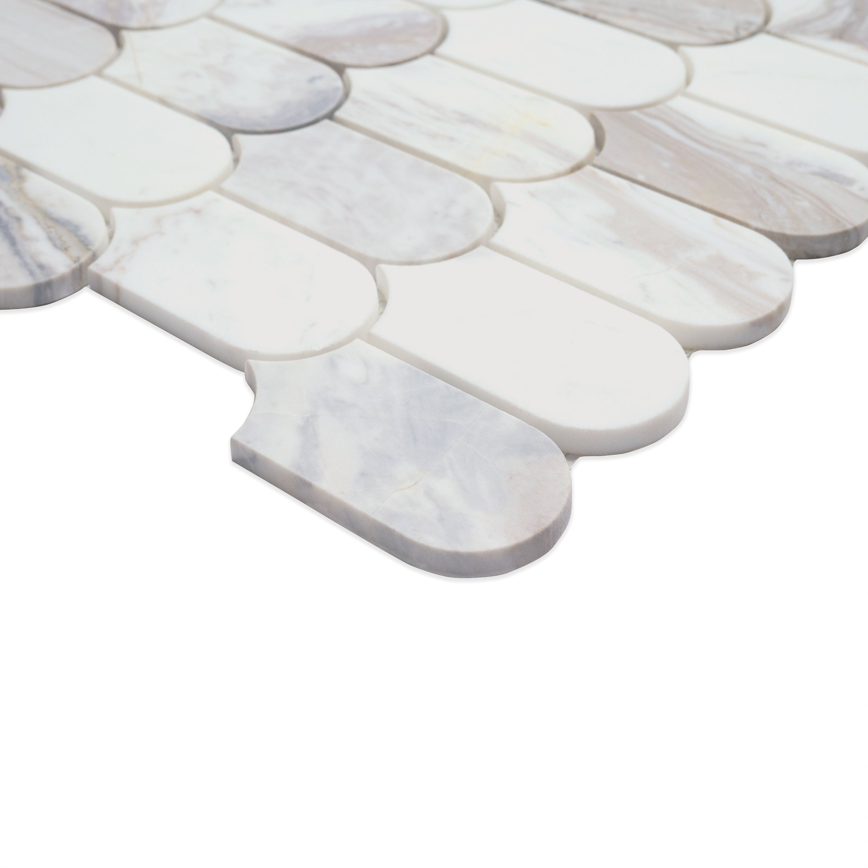 EDESSA SCALLOP POLISHED Floor or Wall Tile, Mosaic - Shop at Home Craft Studio - 4