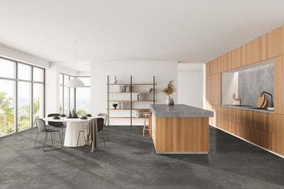 ELBE OBSIDIAN 12X24 LAPPATPO 3D Floor or Wall Tile, Mosaic, Trims & Pencils, Bullnose - Shop at Home Craft Studio - 9